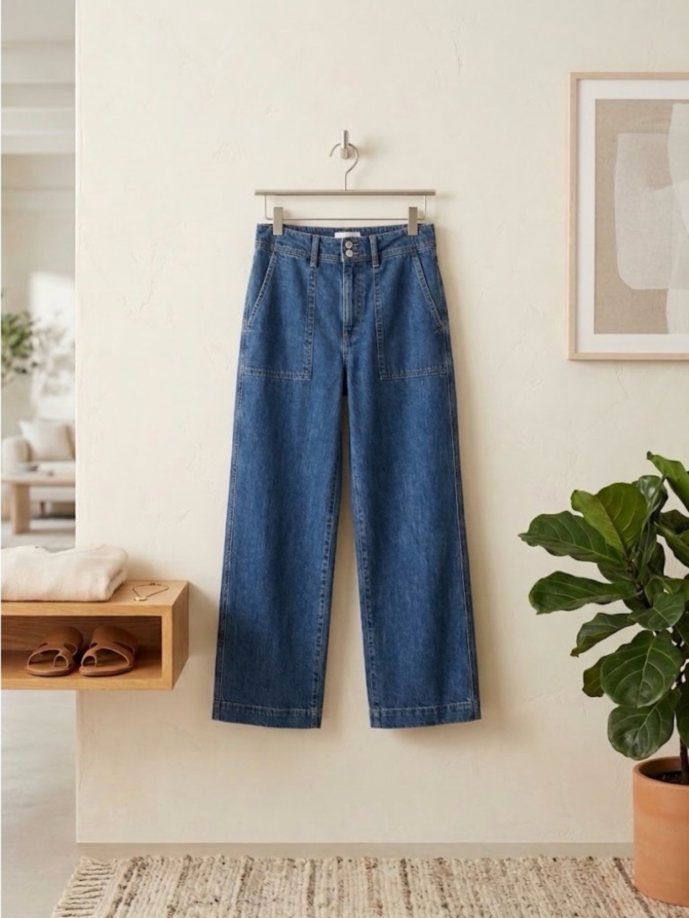 GAP Wide-Leg High-Rise Crop Jeans